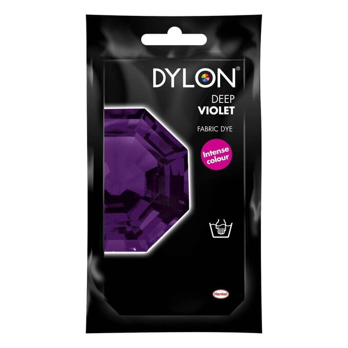 Dylon Deep Violet Hand Wash Fabric Dye 50g image number 1