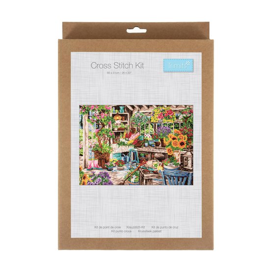 Trimits Gardener's Paradise XL Cross Stitch Kit 58cm x 43cm image number 1
