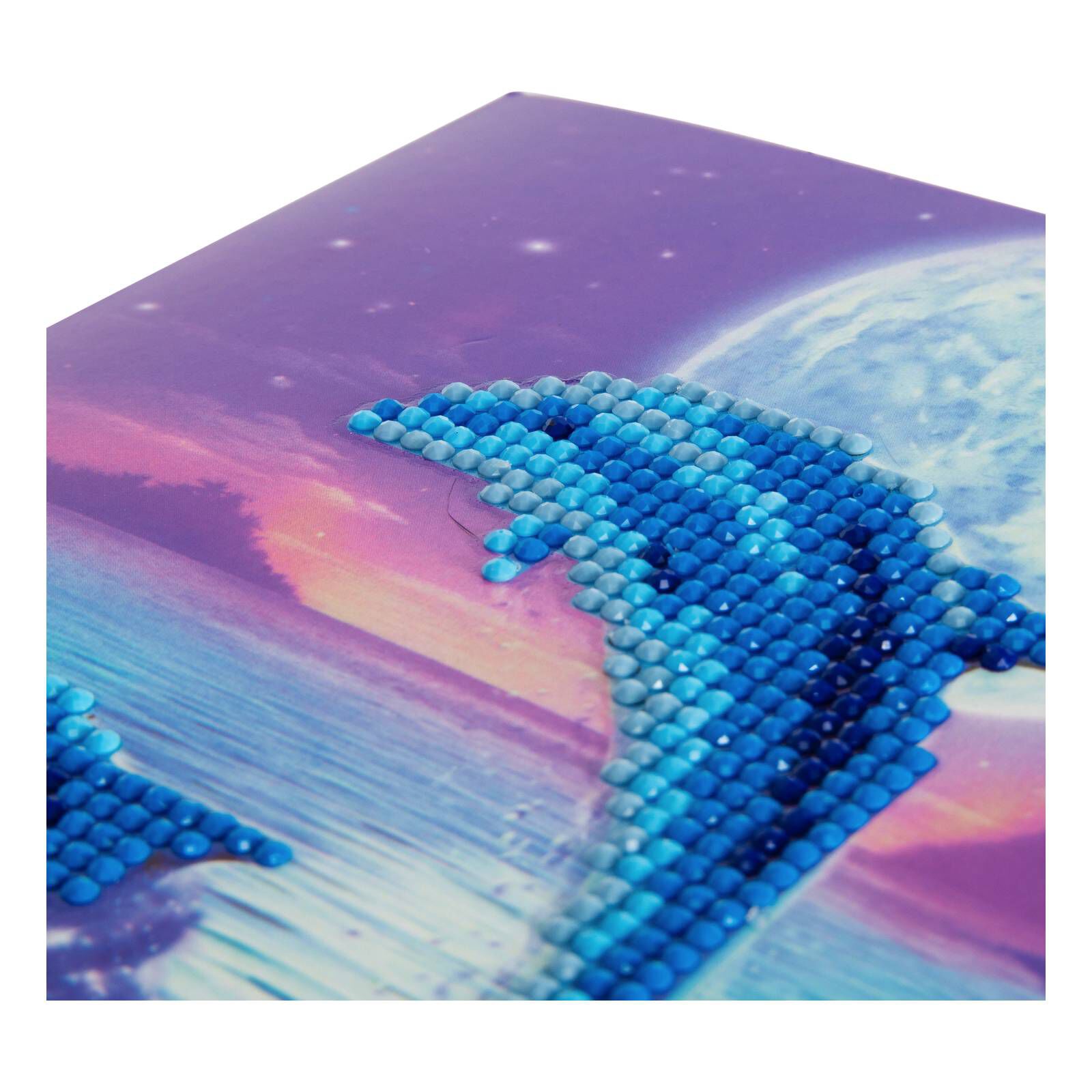 Dolphin Crystal Art Card Kit Hobbycraft