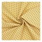 Flaxen Yellow Medium Dot Cotton Fabric by the Metre image number 1