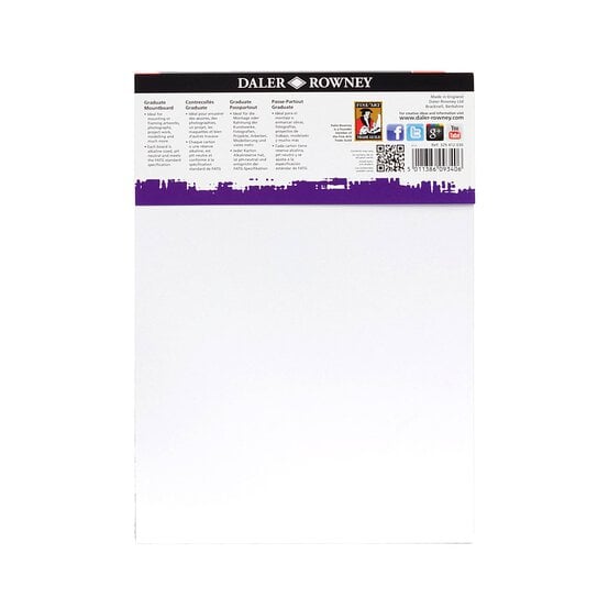 Daler-Rowney Graduate Ivory Cream Core Mountboard A4 12 Pack  image number 3