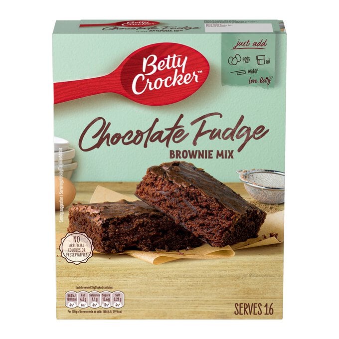 Betty Crocker Chocolate Fudge Brownie Mix 415g image number 1
