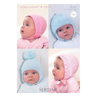 Sirdar Snuggly 4 Ply Hats Digital Pattern 1371