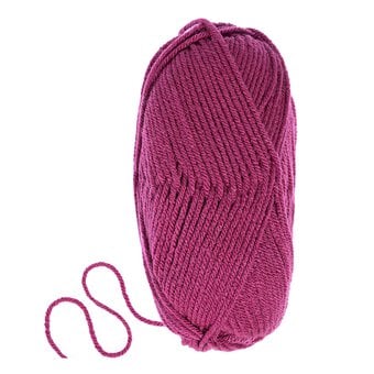 Knitcraft Magenta Everyday Chunky Yarn 100g  image number 3