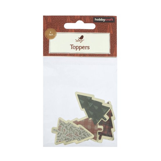 Foil Tree Card Toppers 4 Pack image number 5