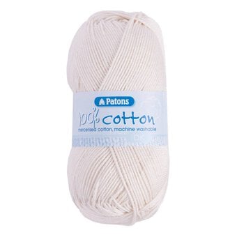 Patons Cream 100% Cotton  DK Yarn 100g