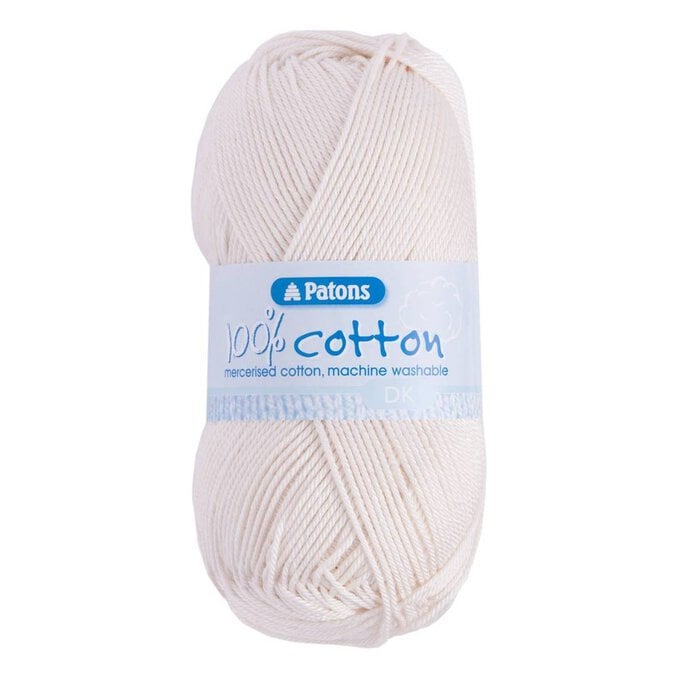 Patons Cream 100% Cotton  DK Yarn 100g image number 1