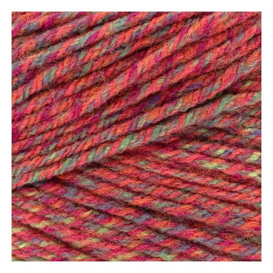 Knitcraft Pink Orange Green Fairy Go Round Aran Yarn 150g image number 2