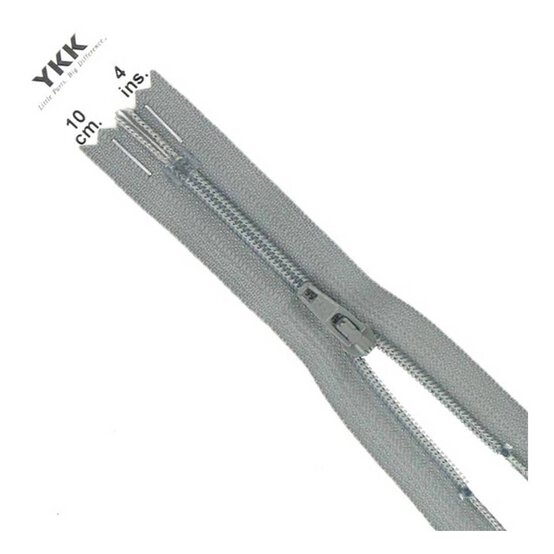 YKK Light Grey Dress and Skirt Zip 10cm image number 1