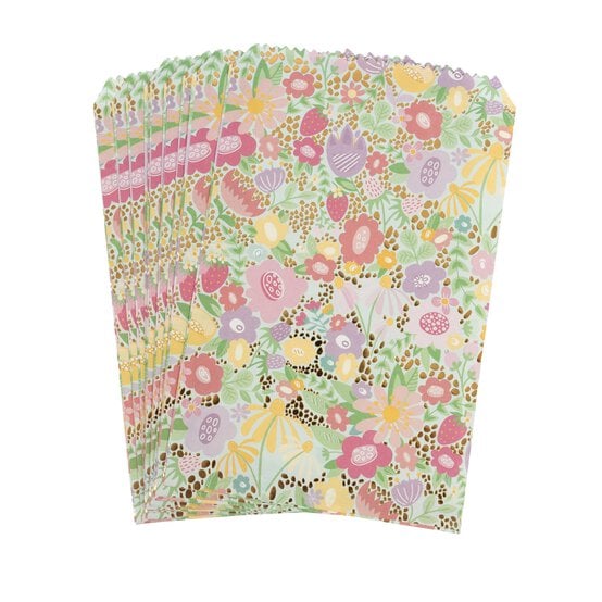 Spring Flower Treat Bags and Stickers 12 Pack image number 3