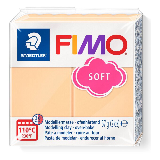 Fimo Soft Peach Modelling Clay 57g image number 1
