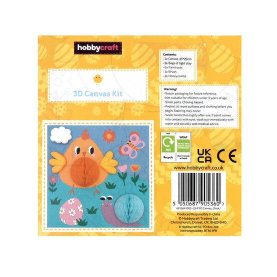 3D Easter Chick Canvas Kit image number 5