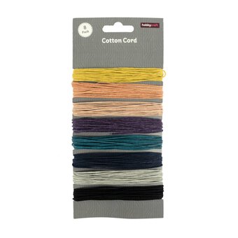 Assorted Cotton Cords 40m 8 Pack 