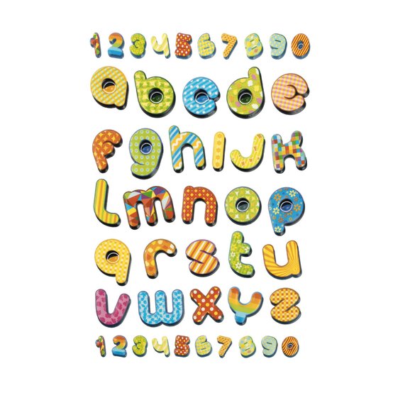 Retro Alphabet Puffy Stickers  image number 1