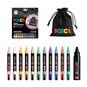 Uni-ball Posca Pastel PC-5M Marker Pens and Pouch 12 Pack image number 3