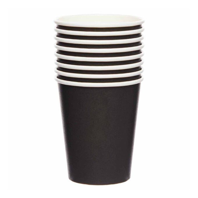 Charcoal Paper Cups 8 Pack image number 1