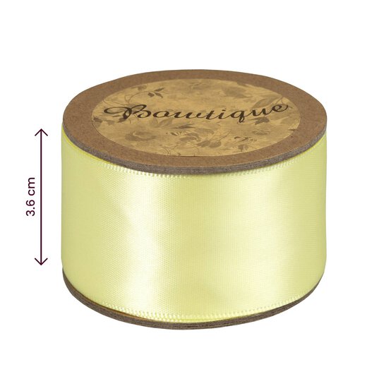 Baby Maize Double-Faced Satin Ribbon 36mm x 5m image number 4