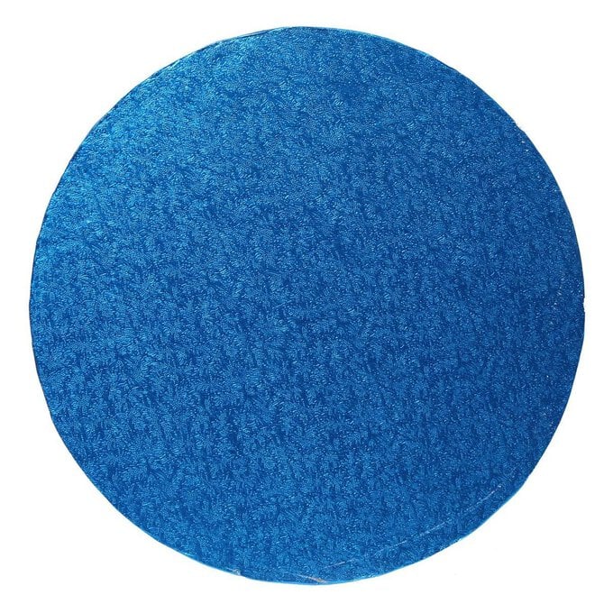 Blue 10 Inch Round Cake Board image number 1