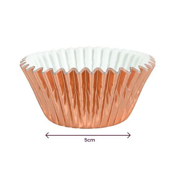 Whisk Rose Gold Foil Cupcake Cases 50 Pack image number 3