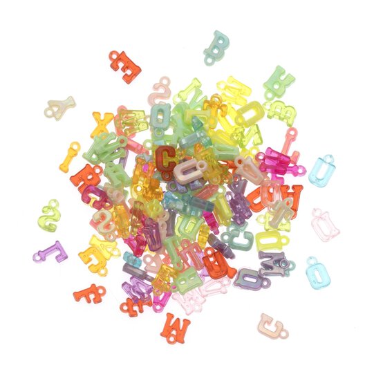 Hanging Alphabet Beads 50g image number 1