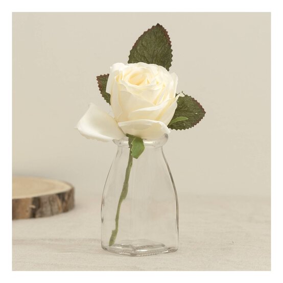 Single Cream Rose Pick 13cm image number 2