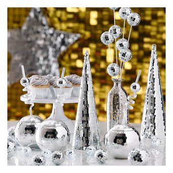 Gold Shimmer Wall Tile Decoration 30cm 4 Pack