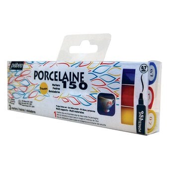 Pebeo Porcelaine 150 Markers 3 Pack