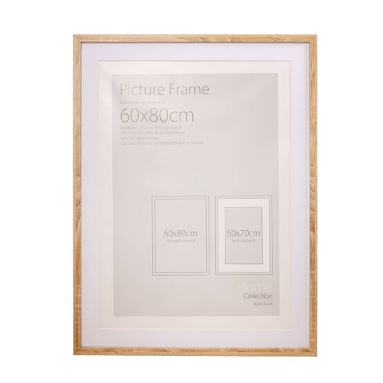 Oak Effect Picture Frame 60cm x 80cm image number 2