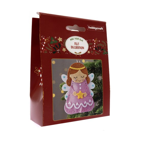 Make Your Own Felt Christmas Angel Decoration Kit image number 3