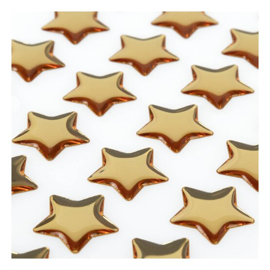 Gold Star Epoxy Stickers 36 Pack  image number 2