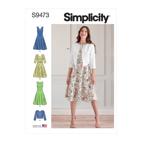 Simplicity Dress and Jacket Sewing Pattern S9473 (6-14) image number 1