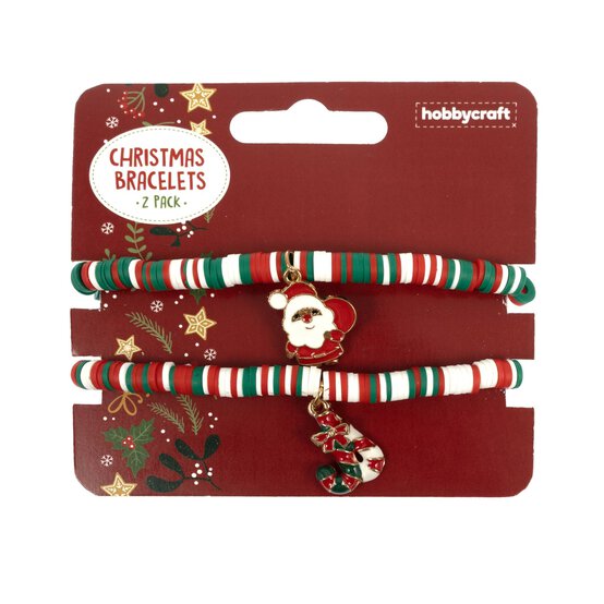 Christmas Charm Bracelets 2 Pack  image number 3