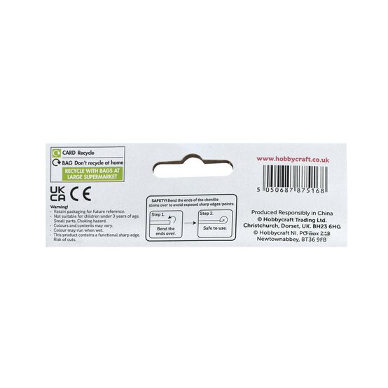 Primary Pipe Cleaners and Pom Poms Craft Pack 80 Pieces image number 5