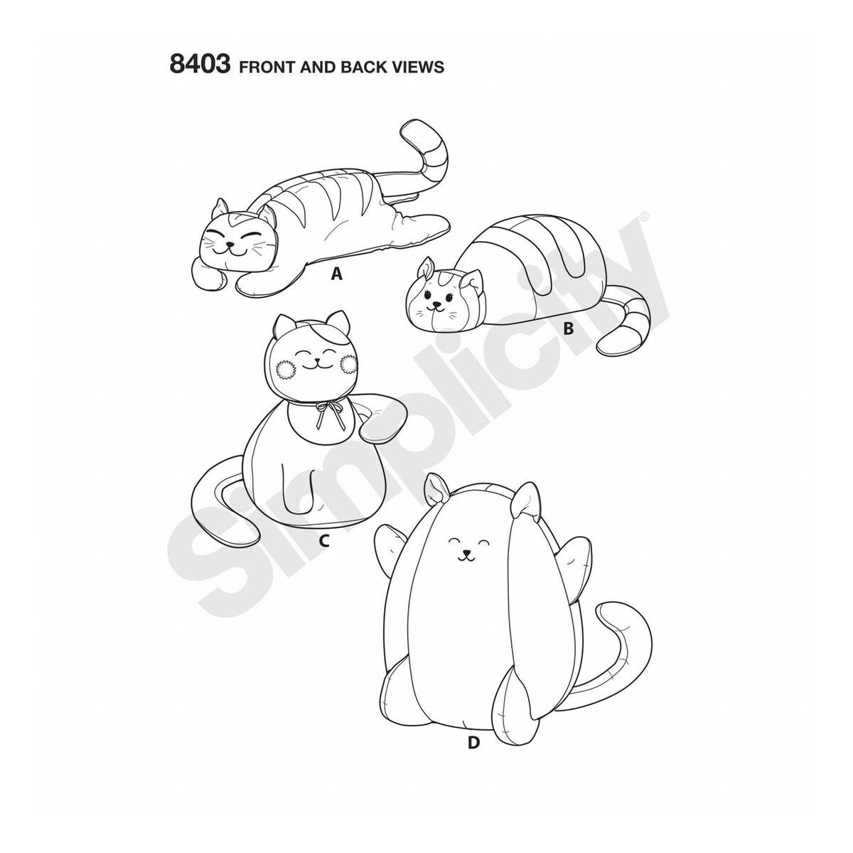 simplicity cat pattern