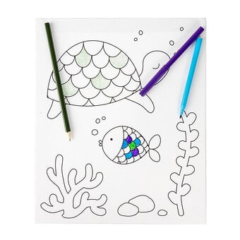 Turtle Colour-in Canvas image number 3
