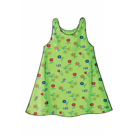 Butterick Toddler Dress Sewing Pattern 3372 (1-3) image number 4