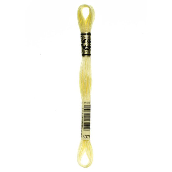 DMC Yellow Mouline Special 25 Cotton Thread 8m (3078) image number 3