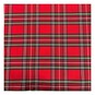 Red Poly Cotton Tartan Fabric by the Metre image number 2