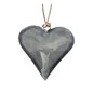 Hanging Grey Heart Decoration 7.5cm  image number 2