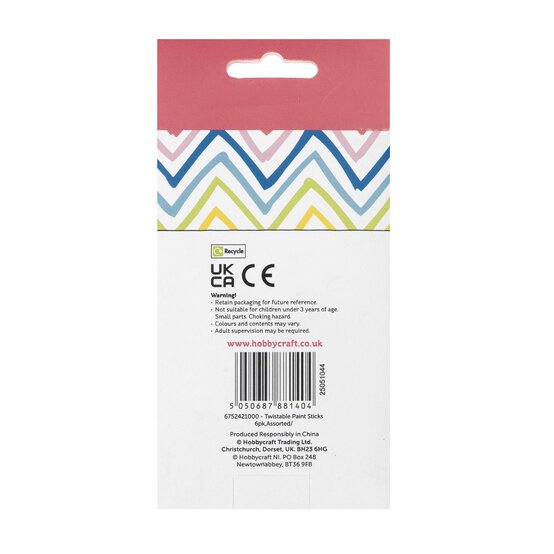 Kids&rsquo; Twistable Paint Sticks 6 Pack image number 3