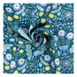 Teal Twilight Floral Cotton Fabric by the Metre image number 1