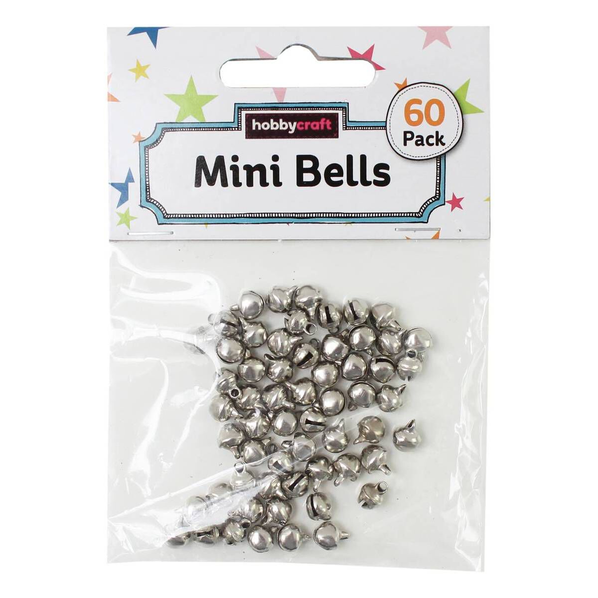 Mini Silver Jingle Bells 60 Pack Hobbycraft