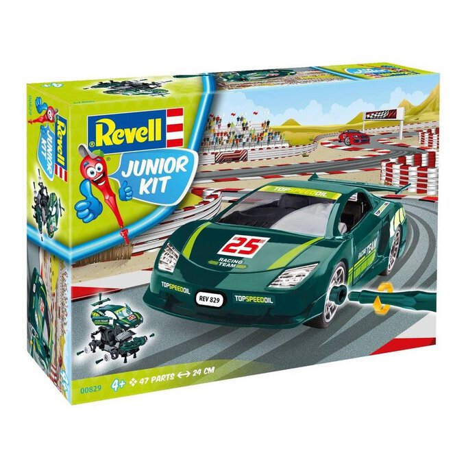 Revell Green Racing Car Junior Model Kit image number 1