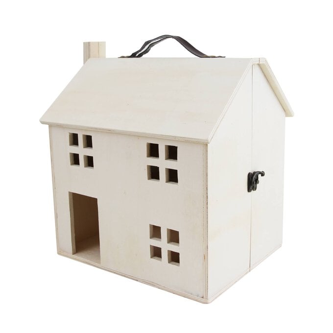 Wooden Dollhouse 32.5 x 27cm image number 1