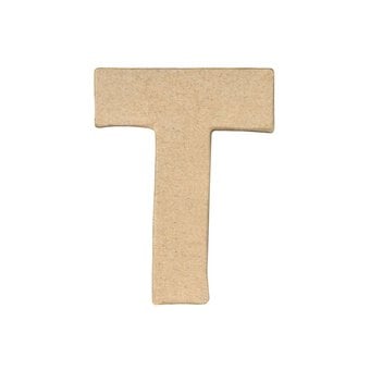 Mini Mache Letter T 10cm image number 5