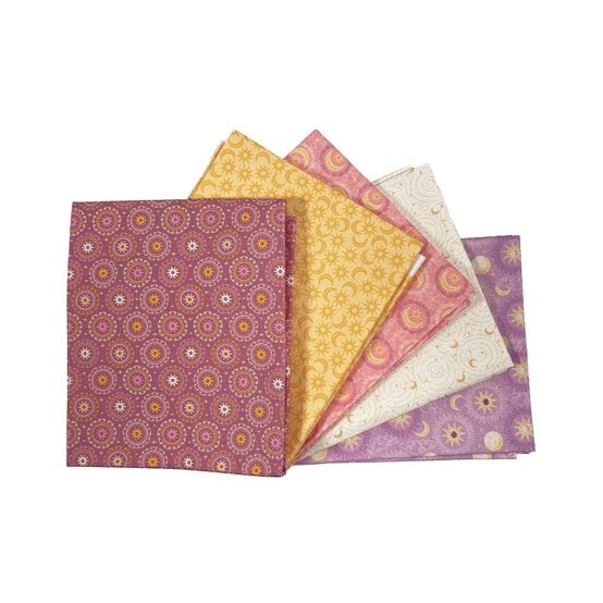 Golden Cosmos Cotton Fat Quarters 5 Pack image number 1