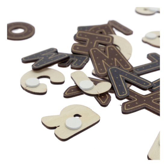 Santa Letter Wooden Toppers 26 Pack image number 3