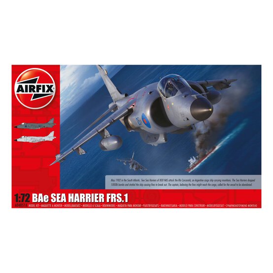 Airfix Bae Sea Harrier FRS.1 Model Kit 1:72 image number 1