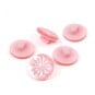 Hemline Pink Basic Cut Flower Button 5 Pack image number 1