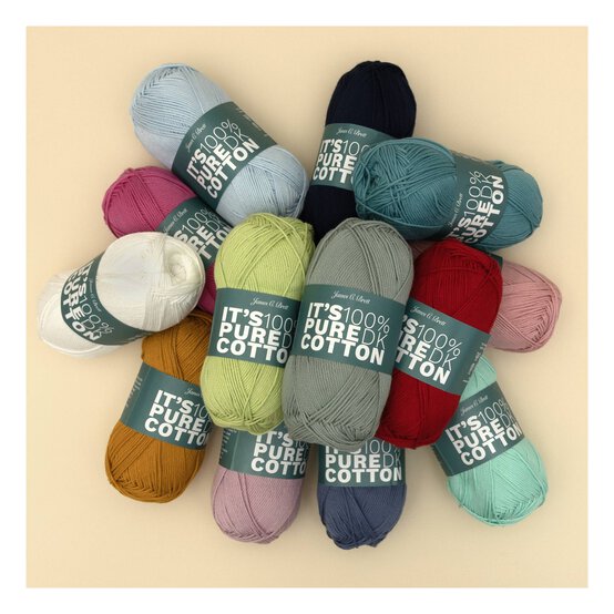 James C Brett Soft Green It’s Pure Cotton Yarn 100g  image number 4